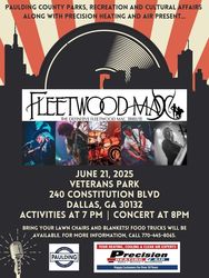 FREE SUMMER CONCERT- PAULDING COUNTY PARKS, RECREATION AND CULTURAL AFFAIRS