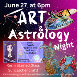 Art & Astrology Night: Faux Stained Glass Suncatcher Project