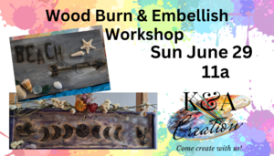 Wood Burn & Embellish Workshop