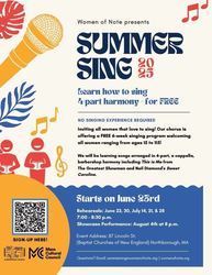 Summer Sing - Free 6-Week A Cappella Program