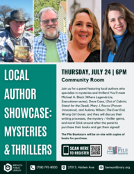Local Author Showcase: Mysteries & Thrillers