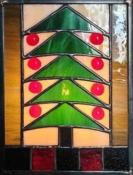 Dard Hunter Christmas Tree Leaded Glass Light Class- Intermediate Level