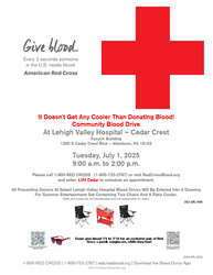 Lehigh Valley Hospital Cedar Crest Community Blood Drive