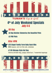 4th of July Weekend at Tuman’s Tap & Grill