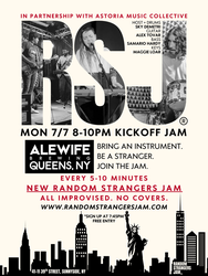 Random Strangers Jam - Free NYC Jam Session - Monday 7/7 8-10p @ Alewife Brewing