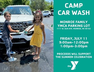 Monroe Family YMCA Camp Car Wash