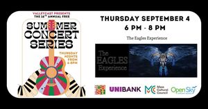 ValleyCAST presents the 2025 Free Summer Concert Series - September 4: The Eagles Experience