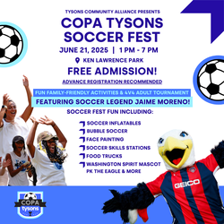 COPA Tysons Soccer Fest is FREE Family-friendly and Open to All