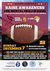 Arizona Cardinals' Raise Awareness for Mental Health Game