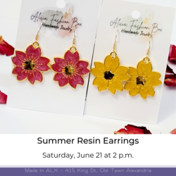Make + Take Summer Flower Earrings