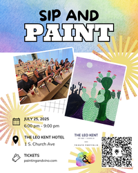 Desert Cactus Paint and Sip at The Leo Kent