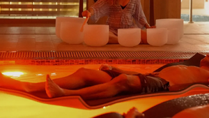 Floating Sound Bath at Amrit Ocean Resort