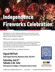 Manassas Park Independence Fireworks Celebration