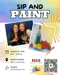 ‘Wine Time’ Paint and Sip at Bacio Italiano