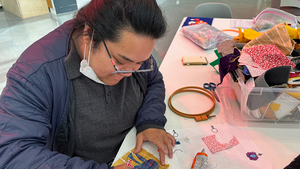 Free Art Workshop: Drawing with Thread