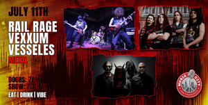 Rail Rage, Vexxum, Vesseles – Live at Music City SF - Metal
