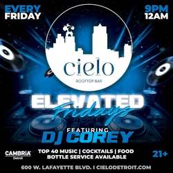 Elevated Fridays At Cielo Rooftop Detroit