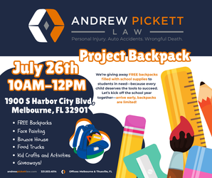 Project Backpack - Andrew Pickett Law - Melbourne, FL