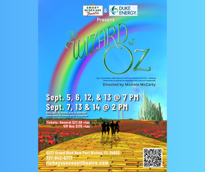 Richey Suncoast Theatre Presents "The Wizard of Oz" This September