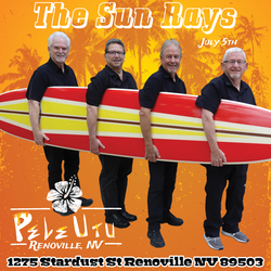 The Sun Rays - Special Saturday Surf Rock! 🌴🎸 Live at Pele Utu Renoville!