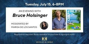 An Evening with Author, Bruce Holsinger at Huxley & Hiro