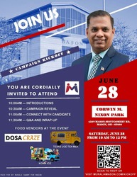 Murali for Mason - Campaign Kick-Off