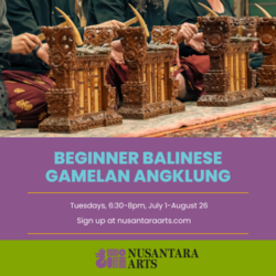 Beginner Balinese Gamelan Angklung with Tom Torrisi