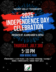 Mount Holly 2025 Independence Day Celebration & Fireworks