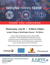 Serving Those Who Serve: Thank You Luncheon at Juniper Village at Washington Square