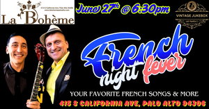 Dinner on the patio with Laurent & Ricardo in Palo Alto - Jazz, Bossa Nova, French & American Pop