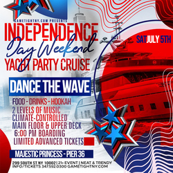 JULY 4TH WEEKEND DANCE THE WAVE NYC MAJESTIC YACHT CRUISE 2025