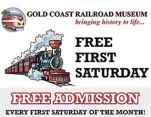 Free First Saturday at the Gold Coast Railroad Museum