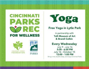 Cincinnati Parks + Rec for Wellness; Yoga in Lytle Park