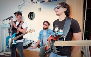 Chicago Blues Hall of Famer Michael Charles and His Band board Tall Ship Windy