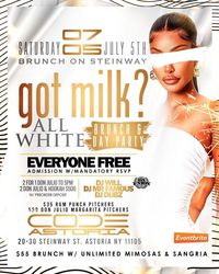 All White Brunch at Code Astoria | Saturday Brunch & Day Party