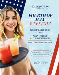Poolside Party Vibes Are Poppin’ this Fourth of July Weekend at Caesars Republic Scottsdale