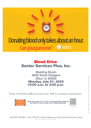 Blood Drive at Senior Services Plus