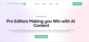 Human rewriters of AI Generated Content
