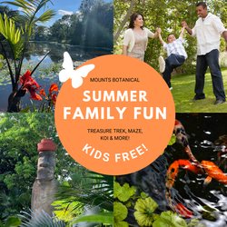 KIDS FREE—Summer Fun at Mounts Botanical Garden! 🌼🌿