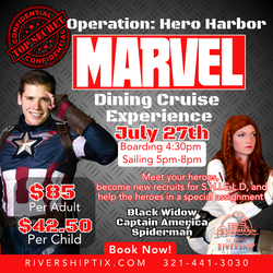 Marvel Character Dinner Cruise Aboard the Barbara Lee