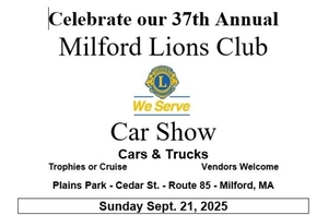 Milford Lions Club 37th Annual Car Show