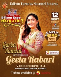Navratri edison with Geeta Rabari Live Garba EDISON EXPO NEW JERSEY