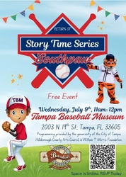 Story Time with SouthPaw at the Tampa Baseball Museum