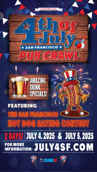 The Official Fourth of July Pub Crawl & Hot Dog Eating Contest
