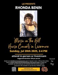 House Concert in Livermore -- Rhonda Benin