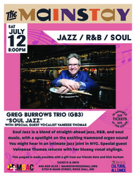 Greg Burrows Trio -- "Soul Jazz" with Guest Vocalist Vaneese Thomas