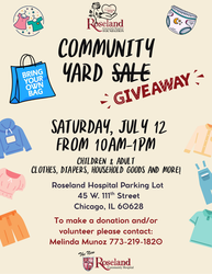Roseland Community Hospital Hosts Community Yard Sale Giveaway