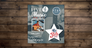 Friday Night Live Music Series Featuring Tom Turci at 1741 Pub & Grill
