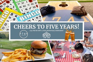 Cheers to Five Years! 1741 Pub & Grill Anniversary Celebration!
