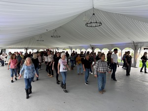 Burgers, Beer & Line Dancing Under the Tent at 1741 Pub & Grill
